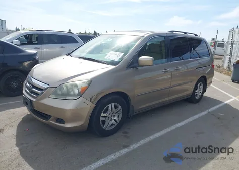 2005 Honda Odyssey Ex-L from USA, damaged, VIN 5FNRL38615B407908